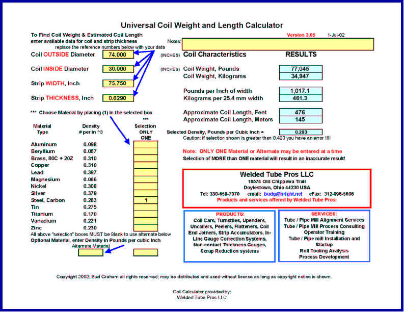 Free Downloads Coil Calculator.